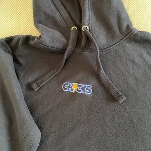 CHICKS EMBROIDERED LOGO HOODIE